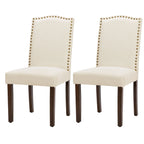 MCQ Dining Chairs Set of 2 Farmhouse Fabric