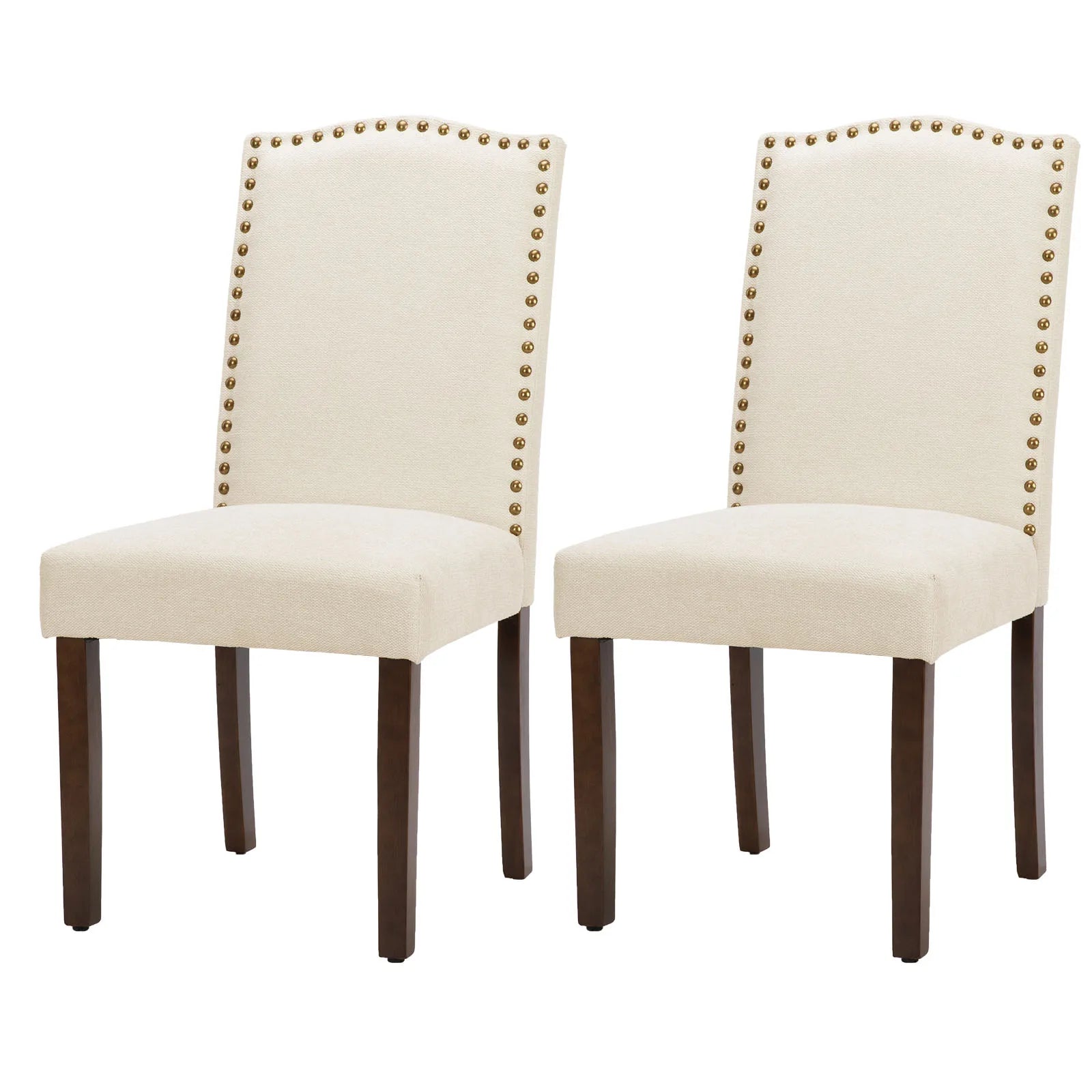 MCQ Dining Chairs Set of 2 Farmhouse Fabric