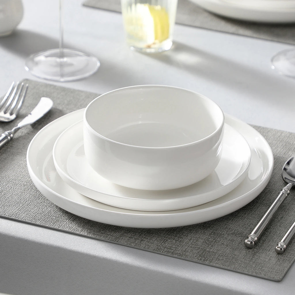MALACASA 18/36-Piece Ceramic Plate Porcelain Dinnerware Set