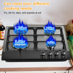 Propane Stove Indoor, Powerful Built-in Burners, Portable