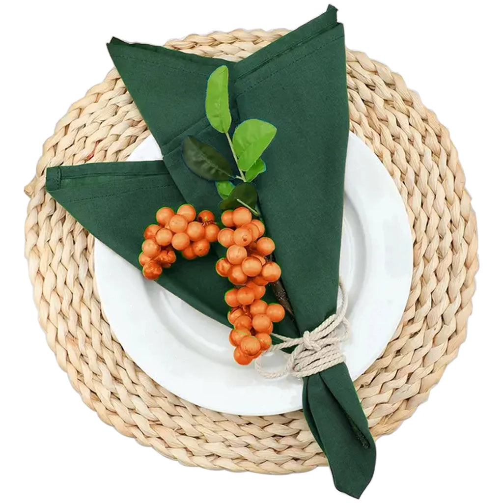 6/12PCS 40x40cm Cotton Linen Cloth Napkins Thickened Durable