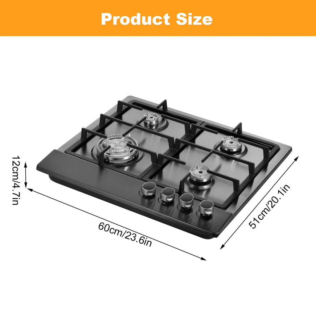 Propane Stove Indoor, Powerful Built-in Burners, Portable