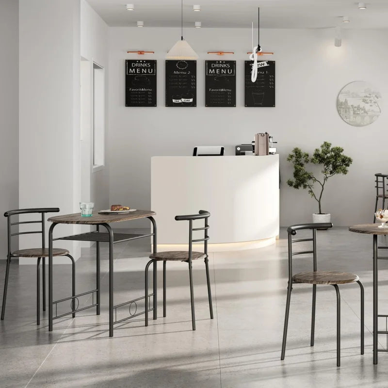 Kitchen Table & Chair Sets 2, Compact Bistro Table Set