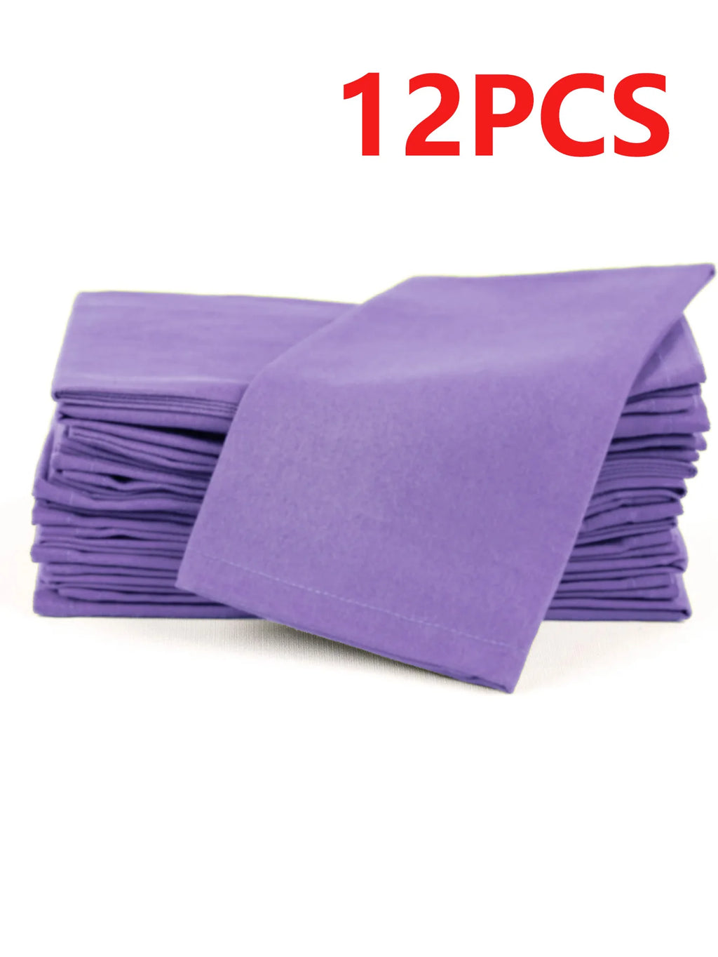 6/12PCS 40x40cm Cotton Linen Cloth Napkins Thickened Durable