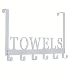 Over The Door Hooks, Towel Rack with 6 Hooks