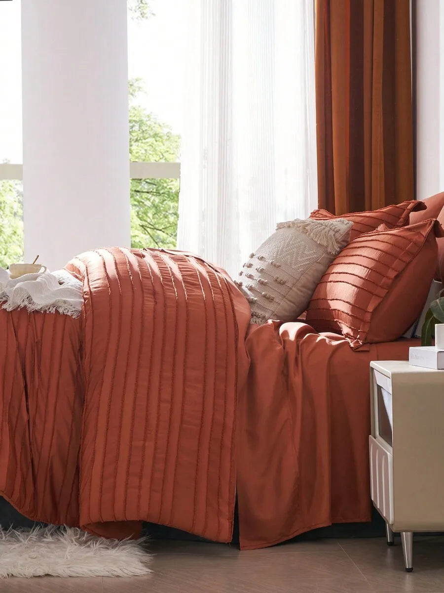 7-Piece Chic Cut Flower Bed Comforter Set