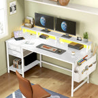 48"&55“ Small Gaming Desk with Remote Control RGB Light