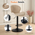 Ergonomic Modern 360° Swivel Dining Chairs Set of 2