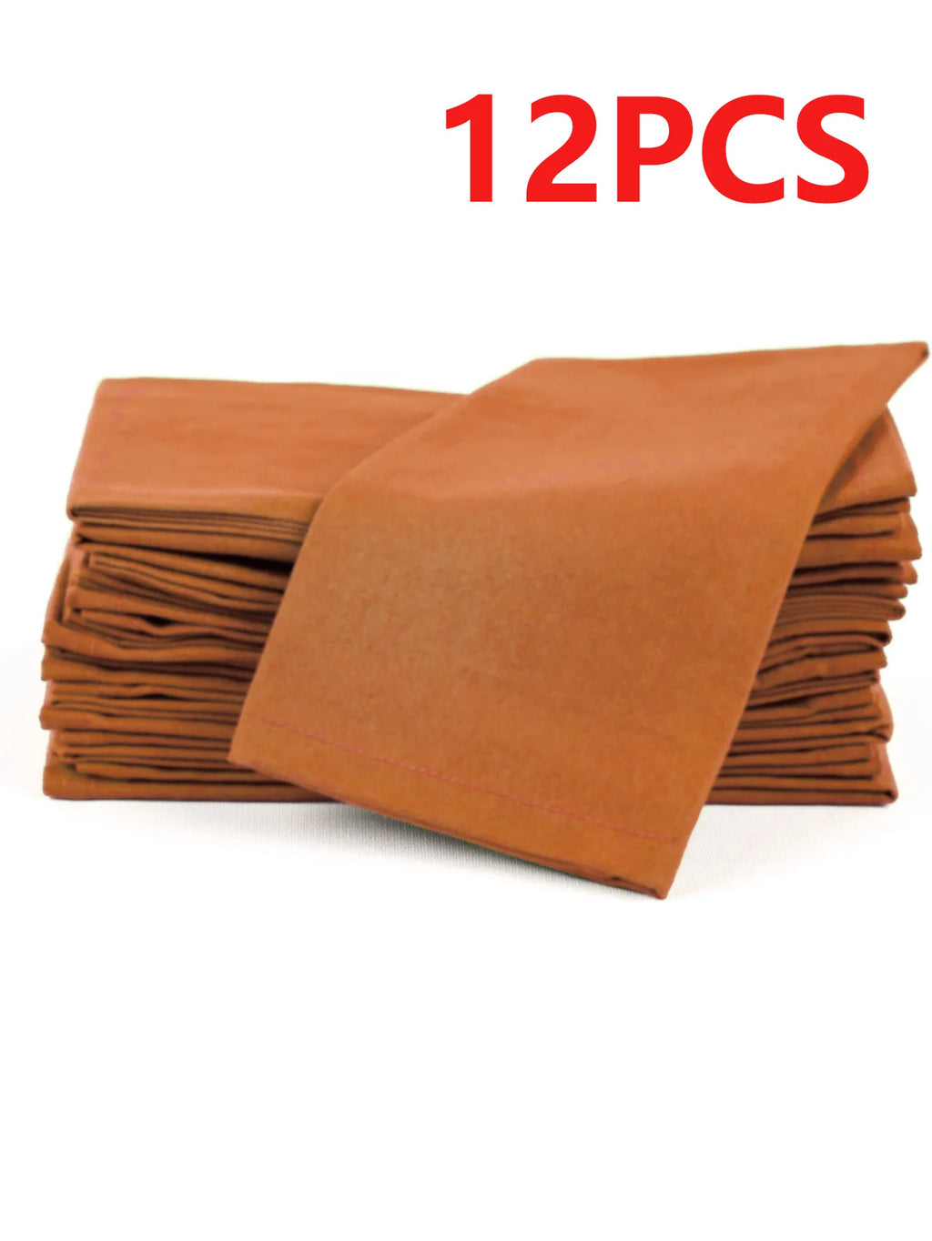 6/12PCS 40x40cm Cotton Linen Cloth Napkins Thickened Durable