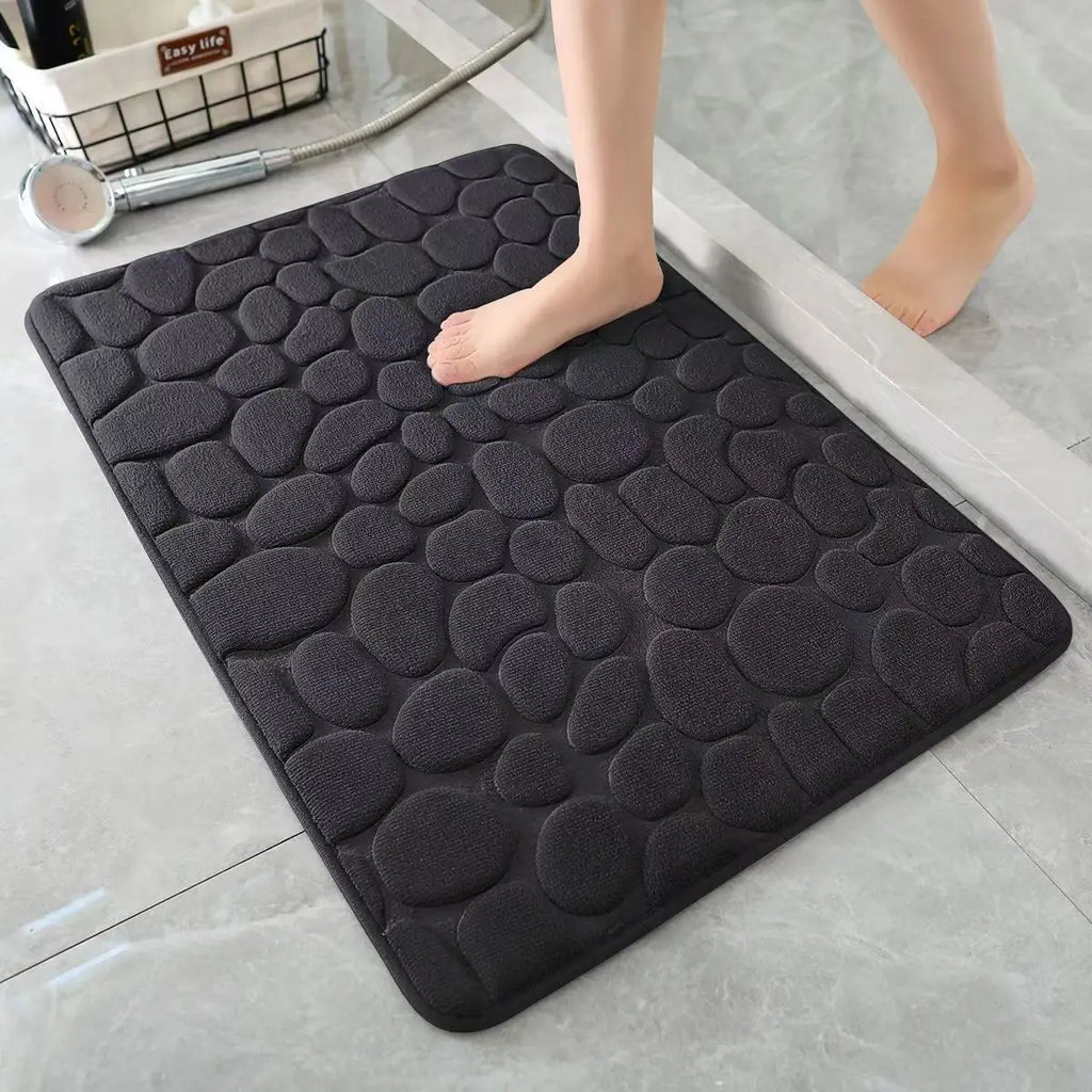 3D Non Slip Bathroom Mat Bath Mats Absorbent Doormat Carpet
