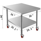 SucceBuy Stainless Steel Kitchen Prep Table