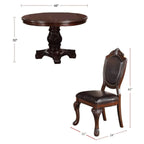5pc Dining Set with 1 Classic Dining Table & 4x Side Chair
