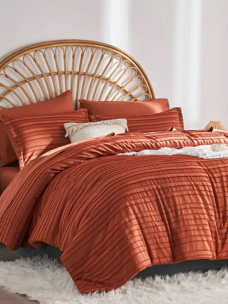 7-Piece Chic Cut Flower Bed Comforter Set