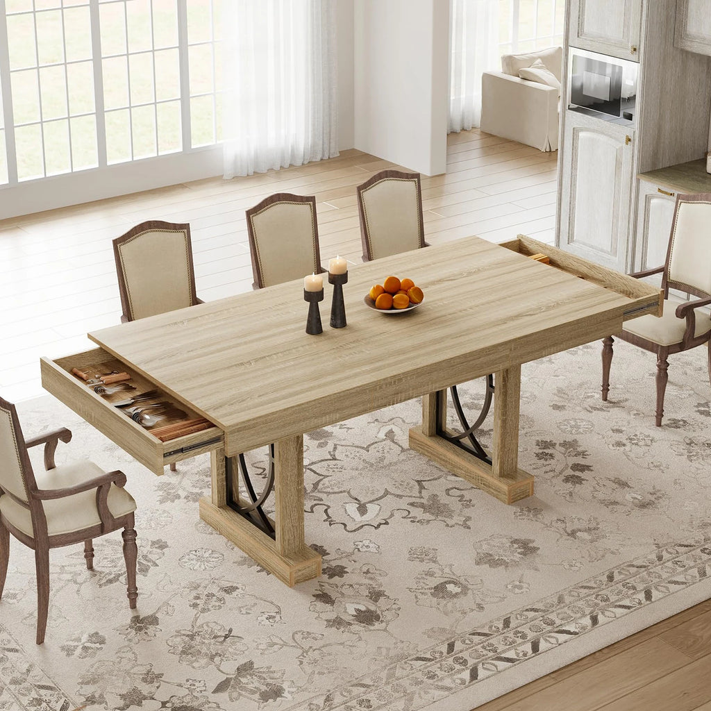 71 Inch Dining Table For 6-8