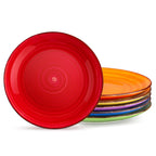 6/12 Piece Multicolour 10.4 inch Dinner Plate Set