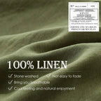 3Pcs100% Linen Bedding Set
