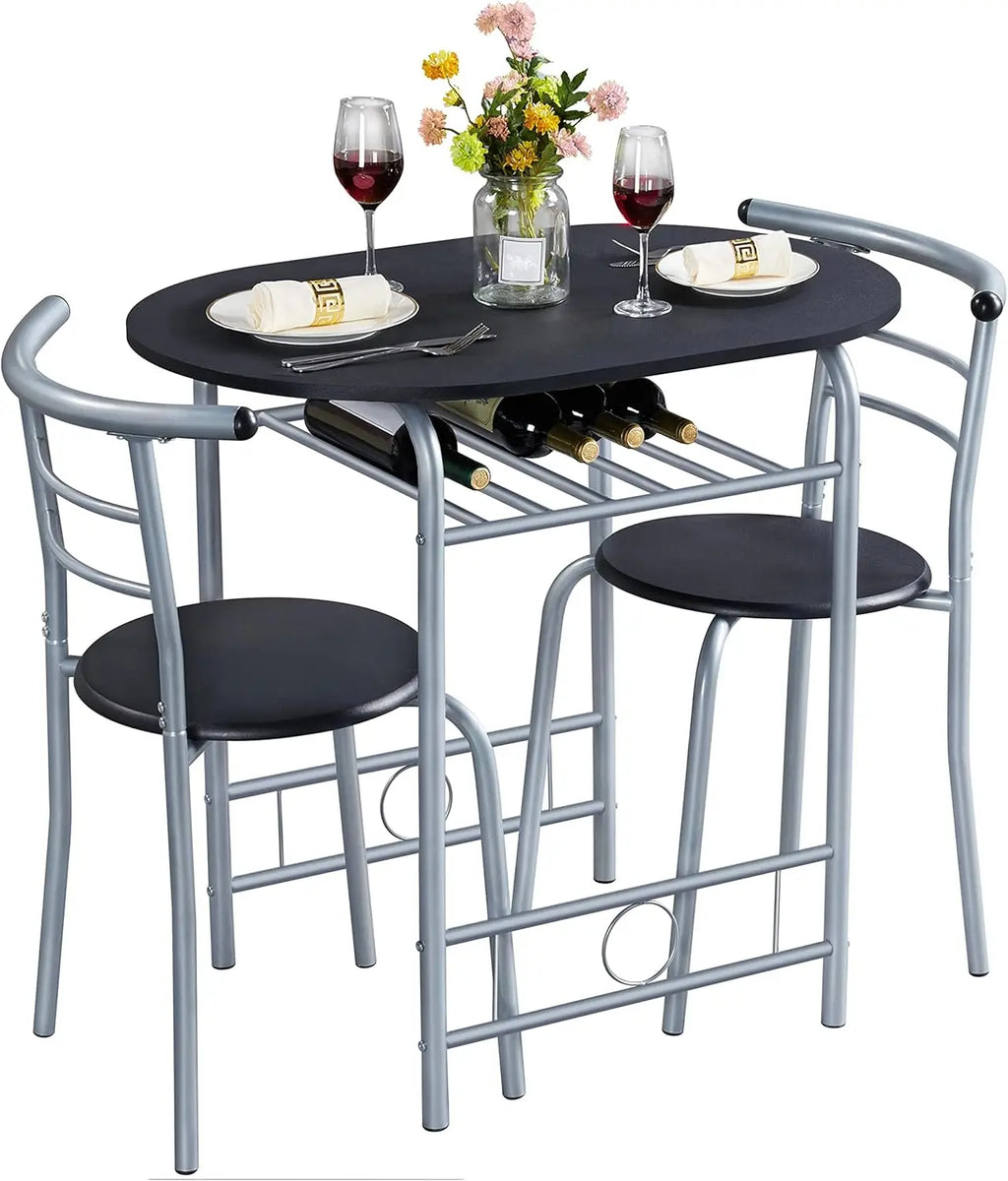 Kitchen Table & Chair Sets 2, Compact Bistro Table Set