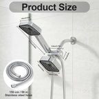 High-Flow 2-in-1 Wall-Mounted Handheld Shower Head