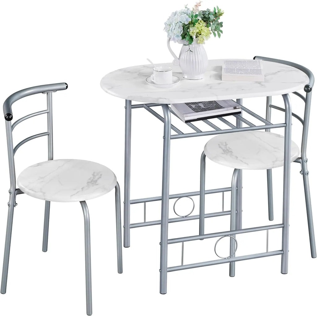 Kitchen Table & Chair Sets 2, Compact Bistro Table Set