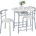 Kitchen Table & Chair Sets 2, Compact Bistro Table Set
