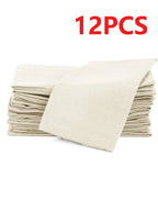 6/12PCS 40x40cm Cotton Linen Cloth Napkins Thickened Durable
