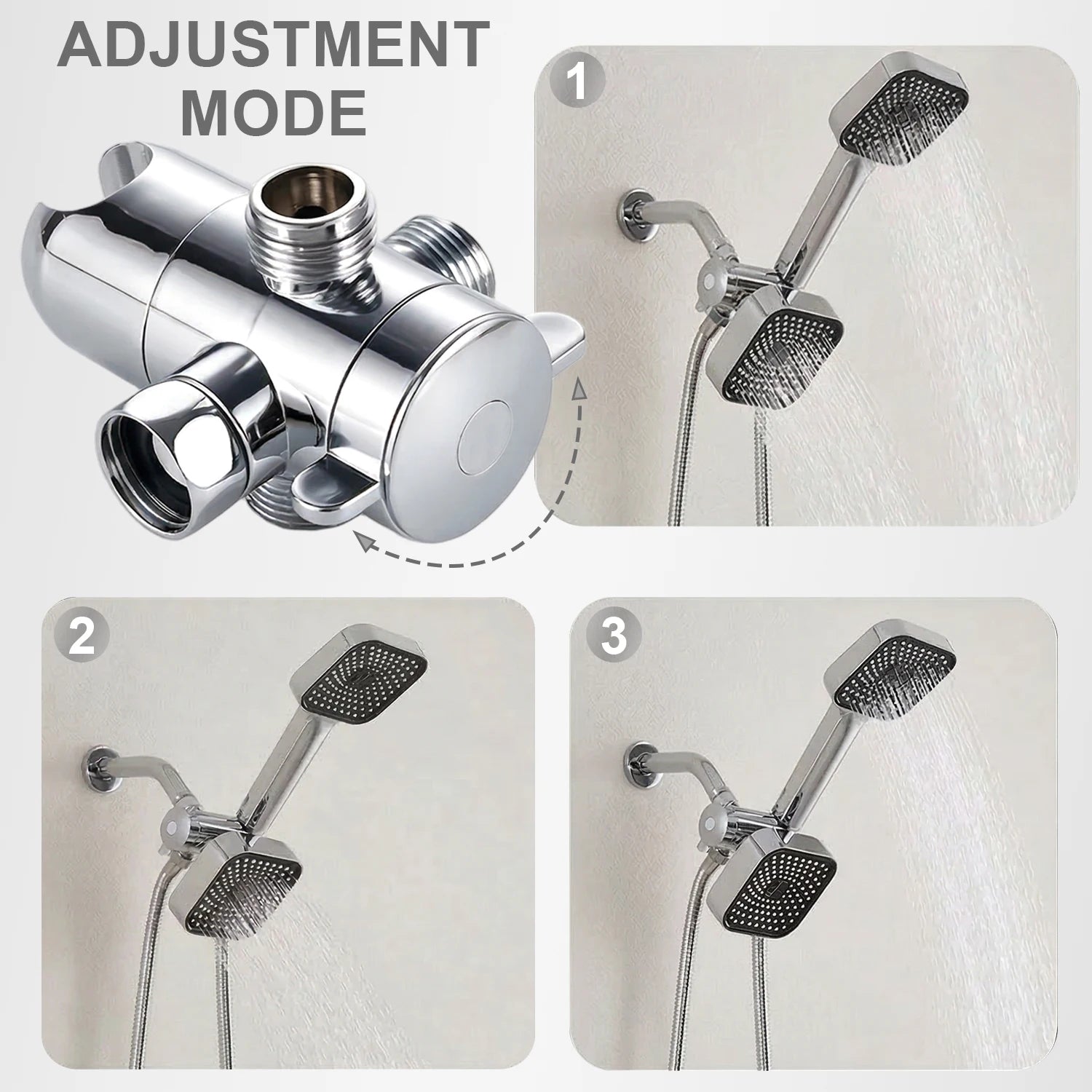 High-Flow 2-in-1 Wall-Mounted Handheld Shower Head