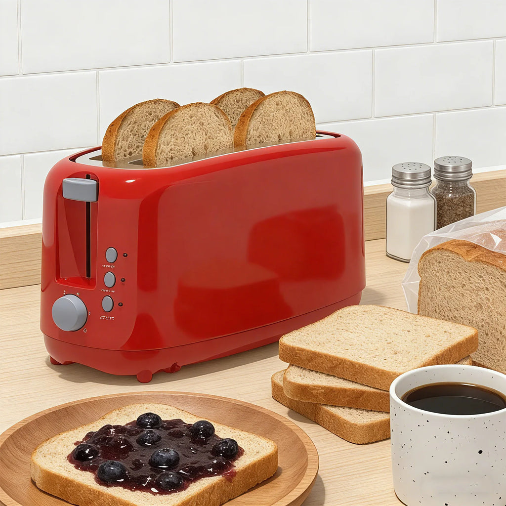 4 Slice Extra Long Slot Toaster