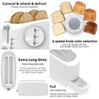 4 Slice Extra Long Slot Toaster