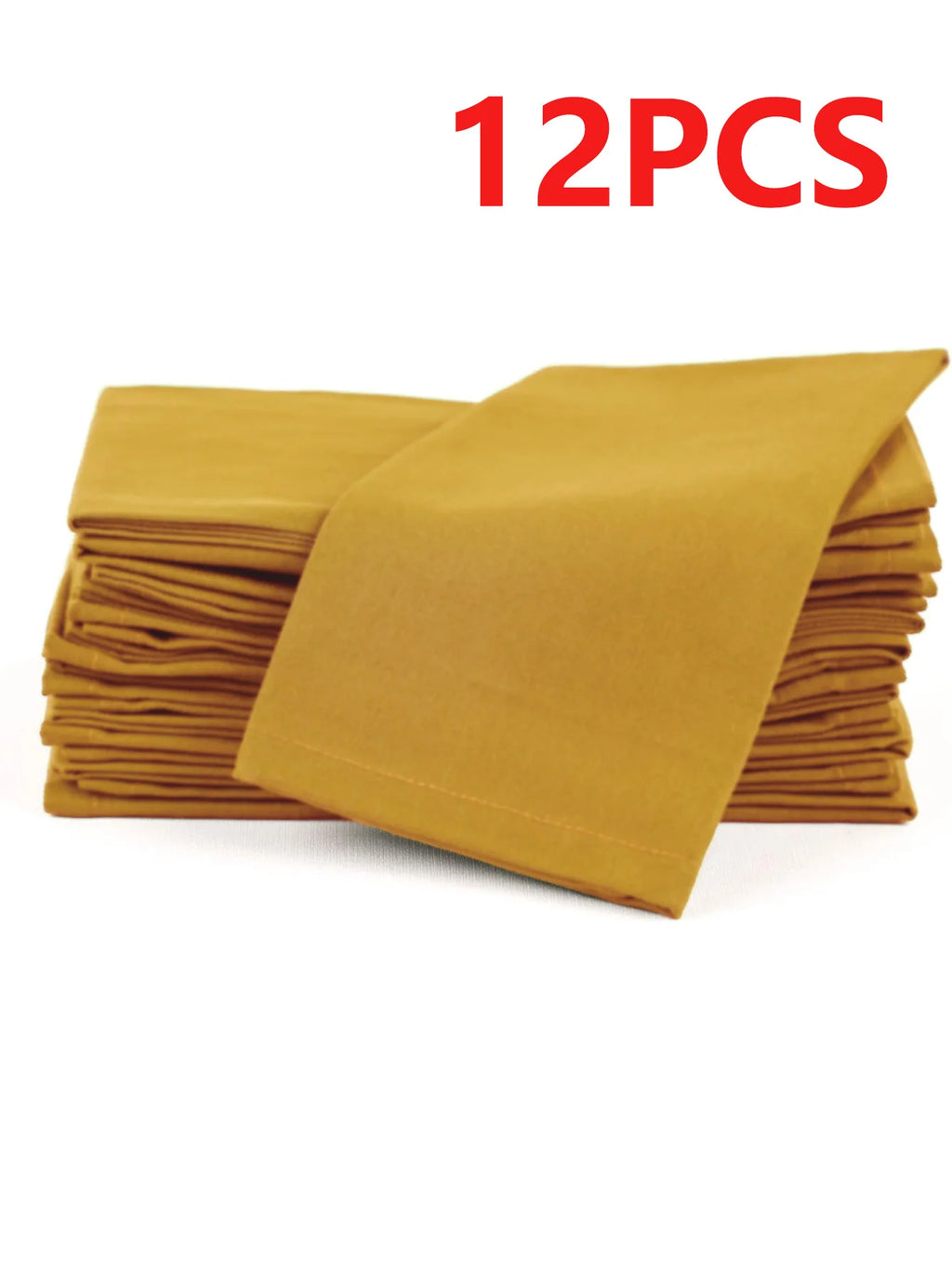 6/12PCS 40x40cm Cotton Linen Cloth Napkins Thickened Durable