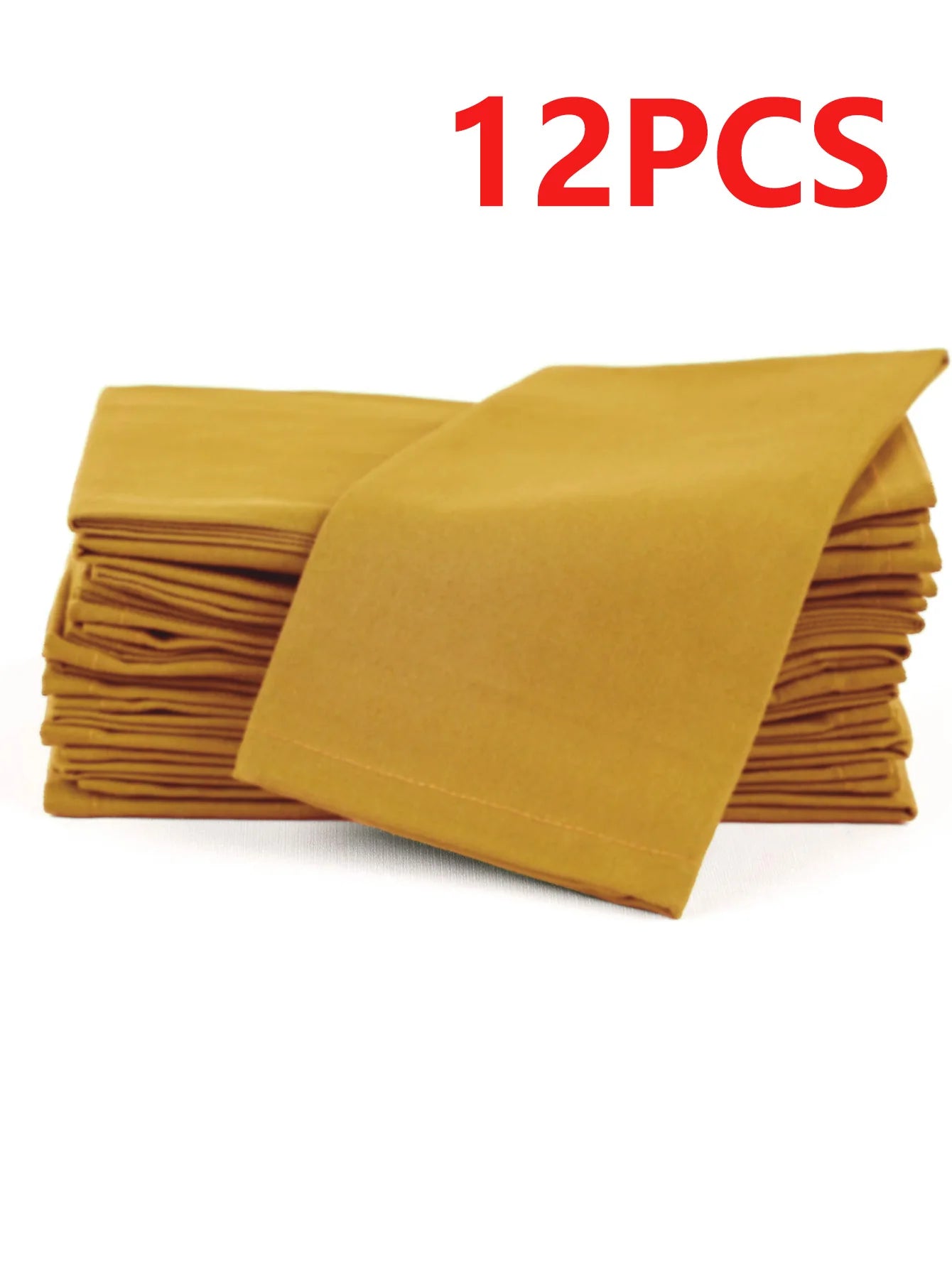 6/12PCS 40x40cm Cotton Linen Cloth Napkins Thickened Durable