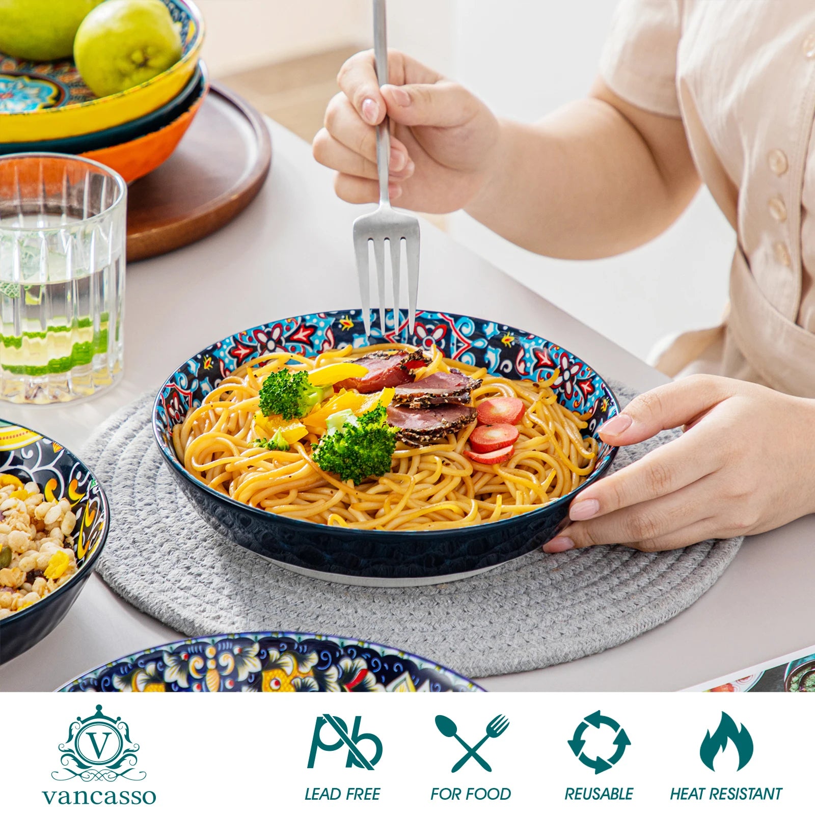 24 PCS Ceramic Dinnerware Set