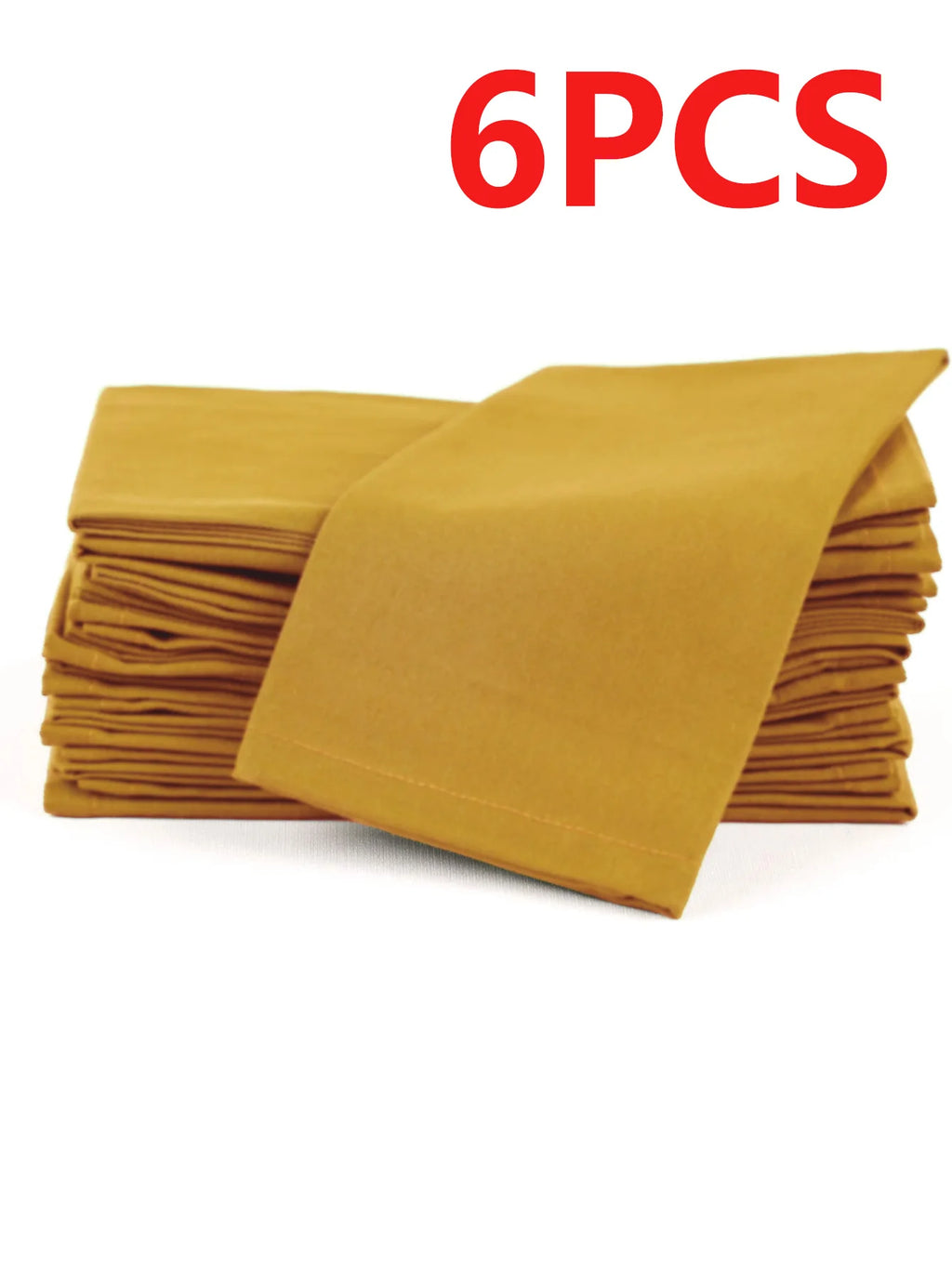 6/12PCS 40x40cm Cotton Linen Cloth Napkins Thickened Durable