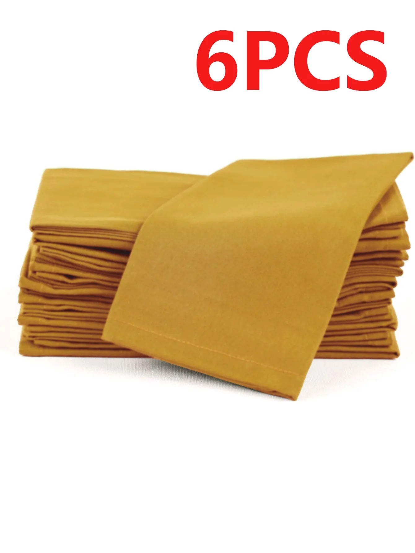 6/12PCS 40x40cm Cotton Linen Cloth Napkins Thickened Durable