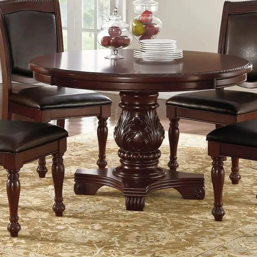 5pc Dining Set with 1 Classic Dining Table & 4x Side Chair