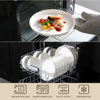 MALACASA 18/36-Piece Ceramic Plate Porcelain Dinnerware Set