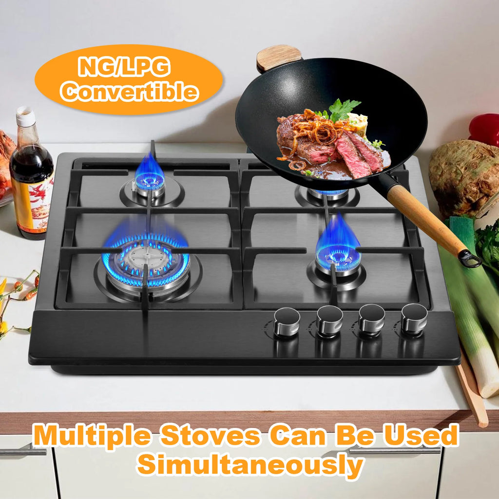 Propane Stove Indoor, Powerful Built-in Burners, Portable
