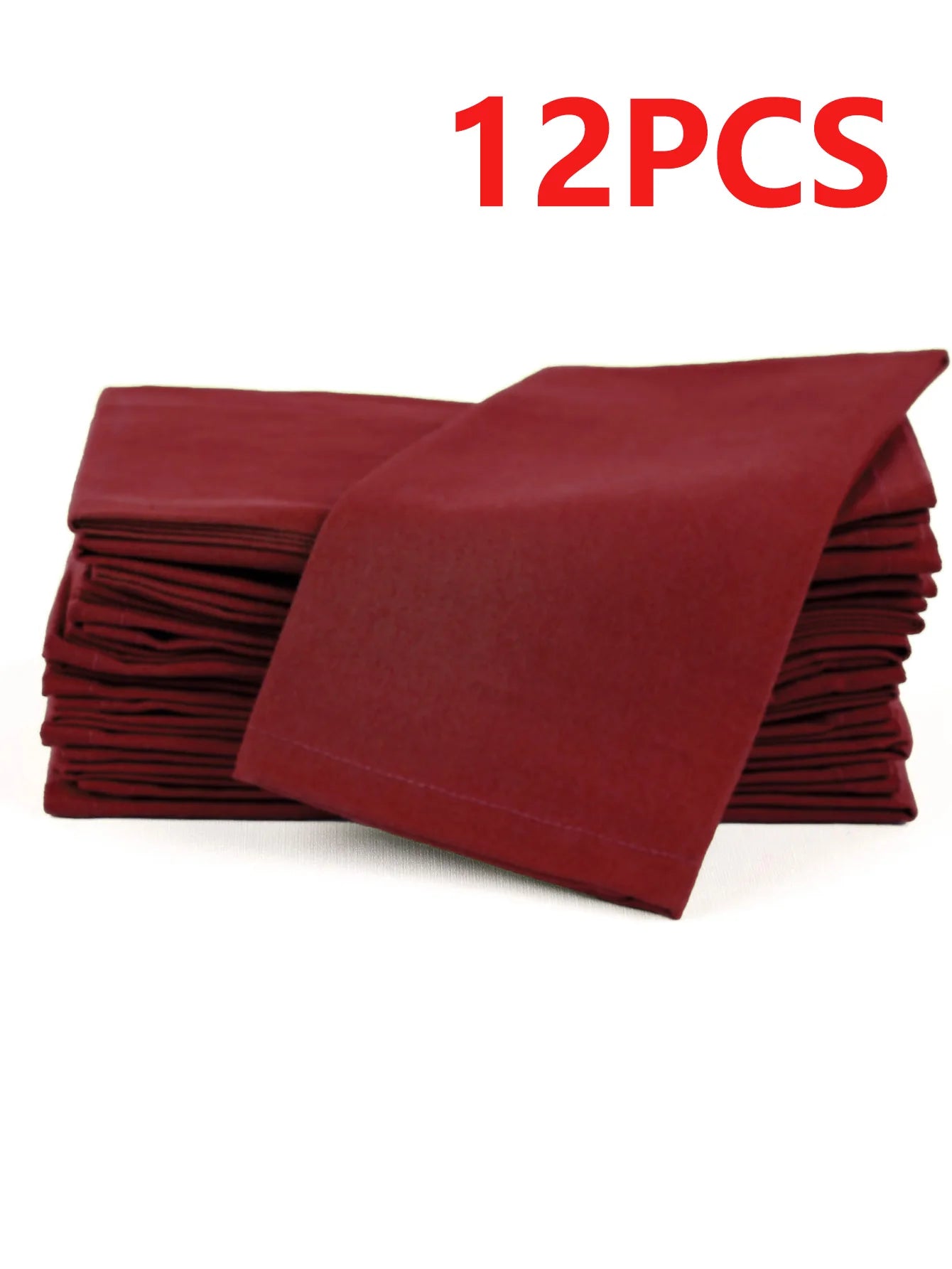 6/12PCS 40x40cm Cotton Linen Cloth Napkins Thickened Durable