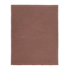 Classic Knit Cotton Baby Blanket in Mocha