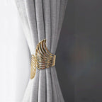 Angel's Wing Curtain Strap Modern Simple Curtain Clip Without Punching And Installation Of Metal Decorative Curtain Buckle Curtain Tiebacks Clips For Window Drapes Holdbacks Decorative Sheer Curtain Tiebacks For Girl' Room