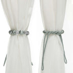 Curtain Tie Backs Rope Curtain Tiebacks With Bling Crystal Beads Curtain Decor Accessories Clips Curtain Holders For Drape  Durable Tie Backs Drapery Holdbacks Holder For Window Curtain Panels Drapes Home Decor