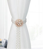 Curtain Tieback High Quality Elastic Holder Hook Buckle Clip Pretty and Fashion Polyester Decorative Home Accessories Modern Style Convenient Drape Tie Backs,Handmade Curtains Holdbacks Holder for Home Kitchen Office
