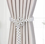 Curtain Tieback High Quality Elastic Holder Hook Buckle Clip Pretty and Fashion Polyester Decorative Home Accessories Modern Style Convenient Drape Tie Backs,Handmade Curtains Holdbacks Holder for Home Kitchen Office