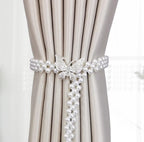 Curtain Tieback High Quality Elastic Holder Hook Buckle Clip Pretty and Fashion Polyester Decorative Home Accessories Modern Style Convenient Drape Tie Backs,Handmade Curtains Holdbacks Holder for Home Kitchen Office