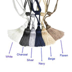 Curtain Tiebacks Tassel Curtain Clips Rope Curtain Tie Backs Holdbacks Decorative  Curtain Holder Accessories For Drape Curtain Holdbacks Braided Buckle Home Decorative Window Drapery Ball Tassels Tieback 50cm