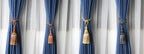 Home Decoration Polyester Tassel Tiebacks Curtain Holder Handmade Tassel Curtain Rope Holdback Window Drape Hanging Ball Tassels Curtains Buckle Sling Binding Lantern Tiebacks Handcrafted Braided Curtain Holdbacks Window Home Decor 55-90cm