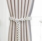 Curtain Tieback High Quality Elastic Holder Hook Buckle Clip Pretty and Fashion Polyester Decorative Home Accessories Modern Style Convenient Drape Tie Backs,Handmade Curtains Holdbacks Holder for Home Kitchen Office